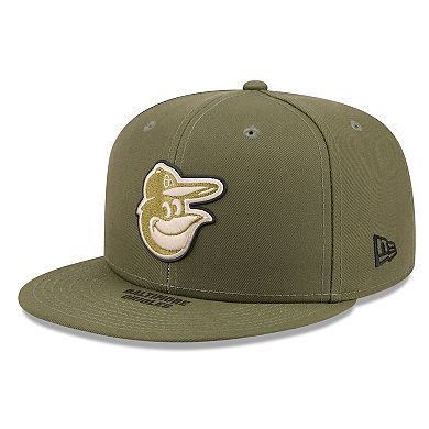 Men's New Era Olive Baltimore Orioles 2026 Armed Forces Day 59FIFTY Fitted Hat