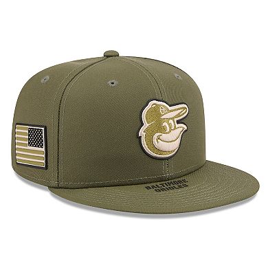 Men's New Era Olive Baltimore Orioles 2026 Armed Forces Day 59FIFTY Fitted Hat