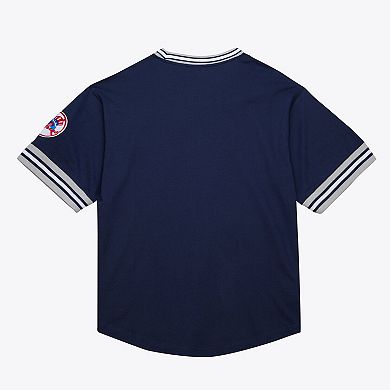 Men's Mitchell & Ness Navy New York Yankees Wild Pitch Ringer T-Shirt