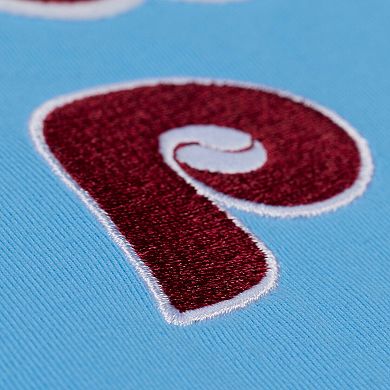 Men's Mitchell & Ness Light Blue Philadelphia Phillies Wild Pitch Ringer T-Shirt