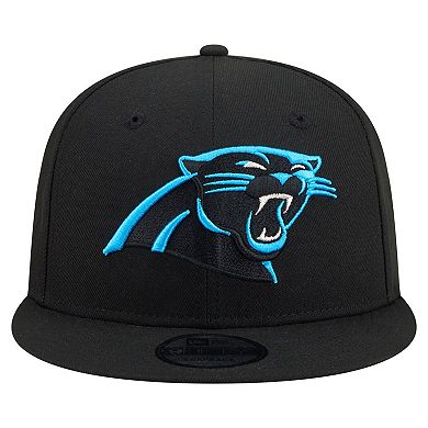 Men's New Era Black Carolina Panthers 9FIFTY Snapback Hat