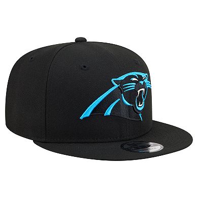 Men's New Era Black Carolina Panthers 9FIFTY Snapback Hat