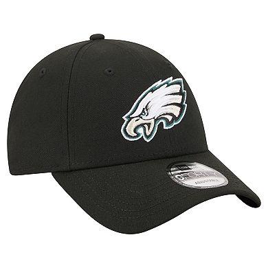 Men's New Era Black Philadelphia Eagles Core Team 9FORTY Adjustable Hat
