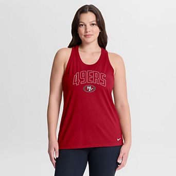 Women's Nike Scarlet San Francisco 49ers Primetime Tri-Blend Dri-FIT Tank Top