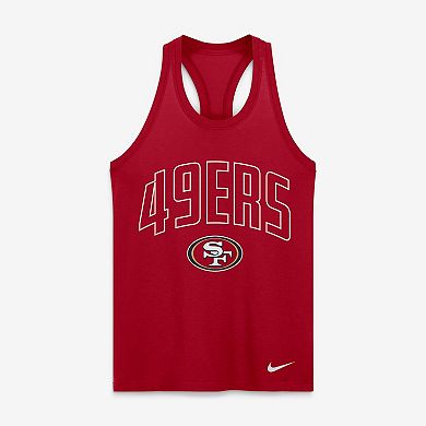Women's Nike Scarlet San Francisco 49ers Primetime Tri-Blend Dri-FIT Tank Top