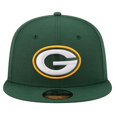 Men's New Era Green Green Bay Packers 9FIFTY Snapback Hat