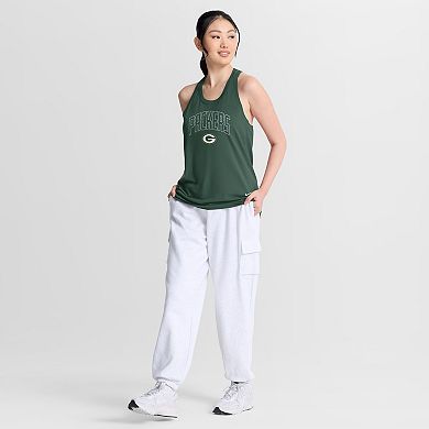 Women's Nike Green Green Bay Packers Primetime Tri-Blend Dri-FIT Tank Top