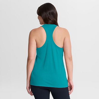 Women's Nike Aqua Miami Dolphins Primetime Tri-Blend Dri-FIT Tank Top