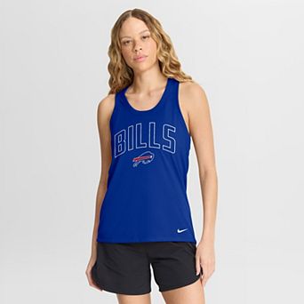 Women's Nike Royal Buffalo Bills Primetime Tri-Blend Dri-FIT Tank Top