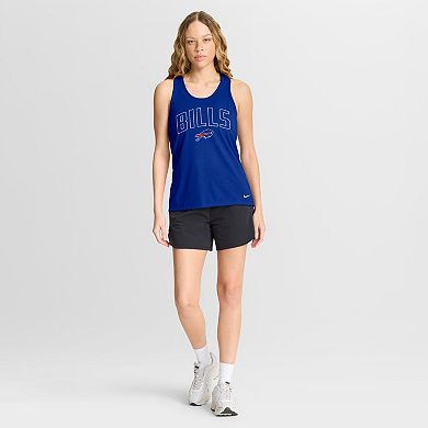 Women's Nike Royal Buffalo Bills Primetime Tri-Blend Dri-FIT Tank Top