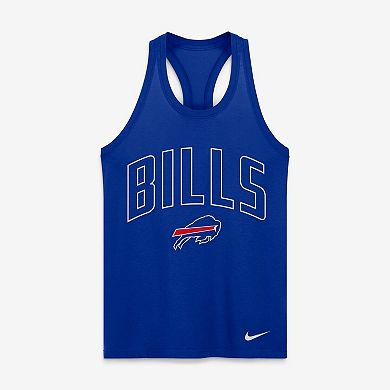 Women's Nike Royal Buffalo Bills Primetime Tri-Blend Dri-FIT Tank Top