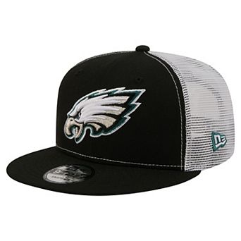 Men's New Era Black Philadelphia Eagles Core Team 9FIFTY Trucker Snapback Hat