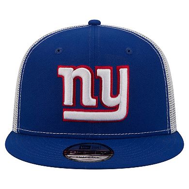Men's New Era Royal New York Giants Core Team 9FIFTY Trucker Snapback Hat
