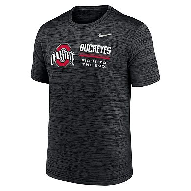 Men's Nike Black Ohio State Buckeyes Sideline Velocity Dri-FIT T-Shirt