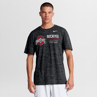Men's Nike Black Ohio State Buckeyes Sideline Velocity Dri-FIT T-Shirt