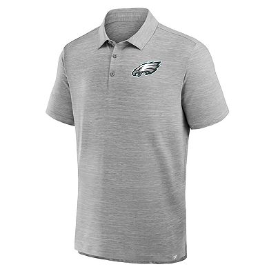 Men's Fanatics Heather Gray Philadelphia Eagles Clutch Polo