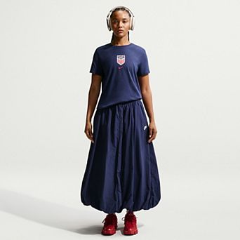 Women's Nike Navy USMNT Crest T-Shirt