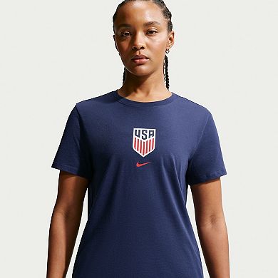 Women's Nike Navy USMNT Crest T-Shirt