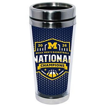 The Memory Company Michigan Wolverines 2026 NCAA Men's Basketball National Champions 16oz. Stainless Steel Tumbler