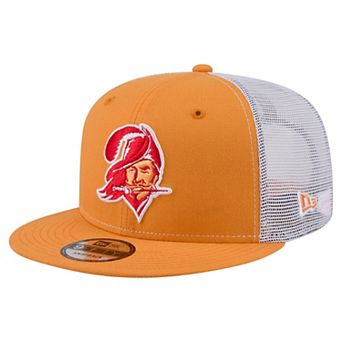 Men's New Era Orange Tampa Bay Buccaneers Core Team 9FIFTY Trucker Snapback Hat