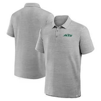 Men's Fanatics Heather Gray New York Jets Clutch Polo
