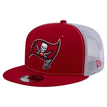 Men's New Era Red Tampa Bay Buccaneers Core Team 9FIFTY Trucker Snapback Hat