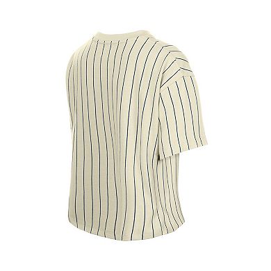 Women's New Era Cream Chicago Cubs Throwback Boxy T-Shirt