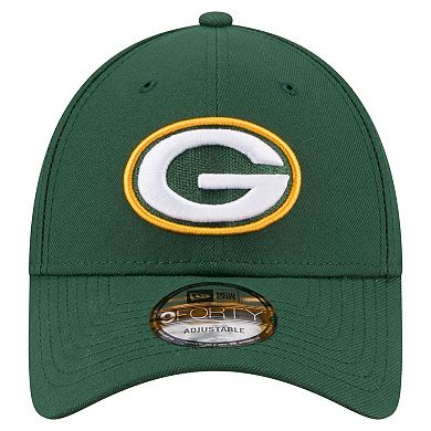 Men's New Era Green Green Bay Packers Core Team 9FORTY Adjustable Hat