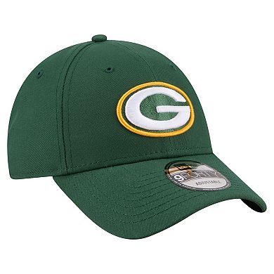 Men's New Era Green Green Bay Packers Core Team 9FORTY Adjustable Hat