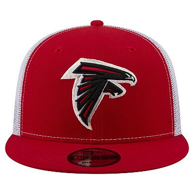 Men's New Era Red Atlanta Falcons Core Team 9FIFTY Trucker Snapback Hat