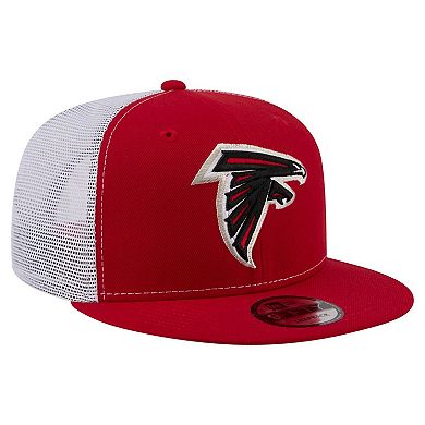 Men's New Era Red Atlanta Falcons Core Team 9FIFTY Trucker Snapback Hat
