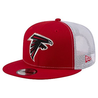 Men's New Era Red Atlanta Falcons Core Team 9FIFTY Trucker Snapback Hat