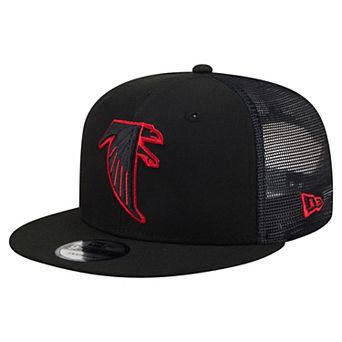 Men's New Era Black Atlanta Falcons Core Team 9FIFTY Trucker Snapback Hat