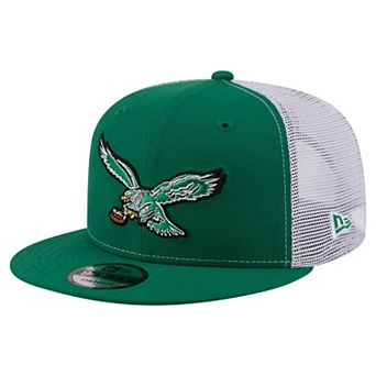 Men's New Era Kelly Green Philadelphia Eagles Core Team 9FIFTY Trucker Snapback Hat