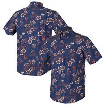 Men's Reyn Spooner Royal New York Mets Big & Tall Kekai Performance Tri-Blend Button-Down Shirt
