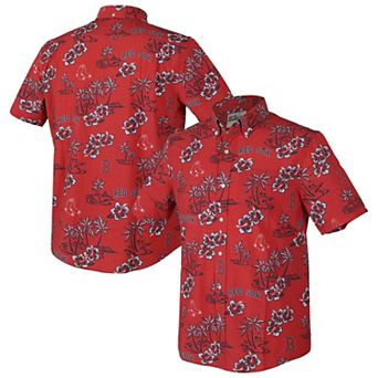Men's Reyn Spooner Red Boston Red Sox Big & Tall Kekai Performance Tri-Blend Button-Down Shirt