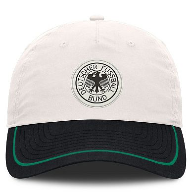 Men's Fanatics White/Black Germany National Team Tri-Blend Dad Adjustable Hat