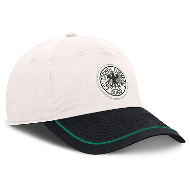 Men's Fanatics White/Black Germany National Team Tri-Blend Dad Adjustable Hat