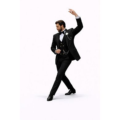Men Elegant Three Piece Suit