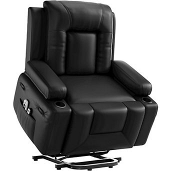 Oversized Power Lift Recliner with Heating and Massage - Adjustable Electric Lift Chair