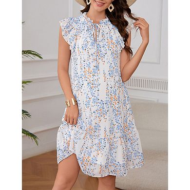 Women's Maternity V Neck Sleeveless Midi Dress