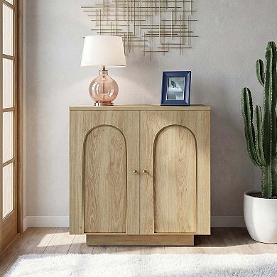 Wood Accent Storage Cabinet Sideboard