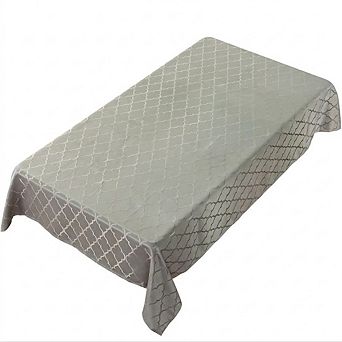 Jacquard Damask Tablecloth, Spillproof, Wrinkle-Resistant, Polyester
