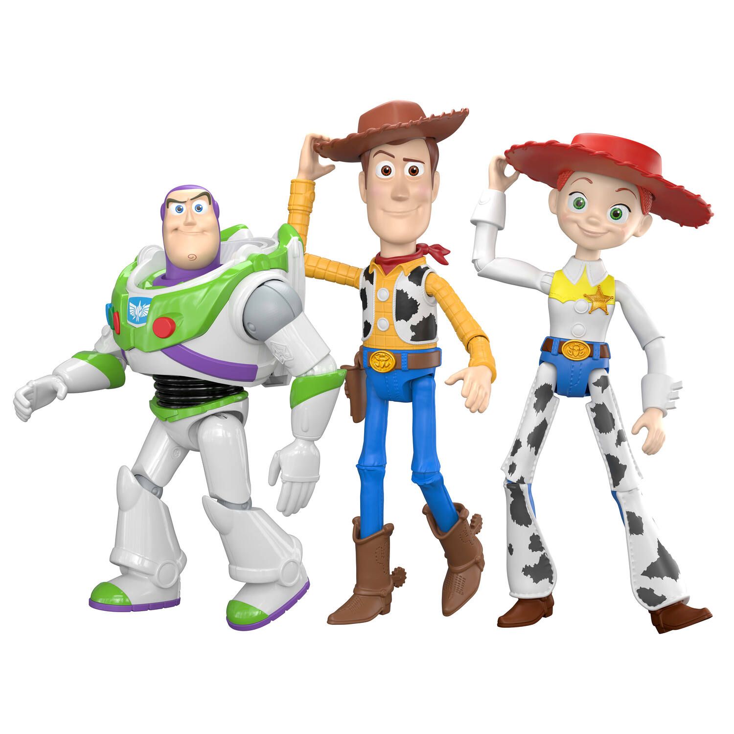 Детские фигурки Mattel Disney's Toy Story 5 3-Pack Action Figures: Woody, Jessie & Buzz Lightyear — фото 1