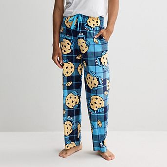 Men's Sesame Street's Cookie Monster Fleece Pajama Pants