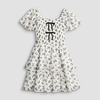 Girls 7-16 Trixxi Tiered Butterfly Print Dress
