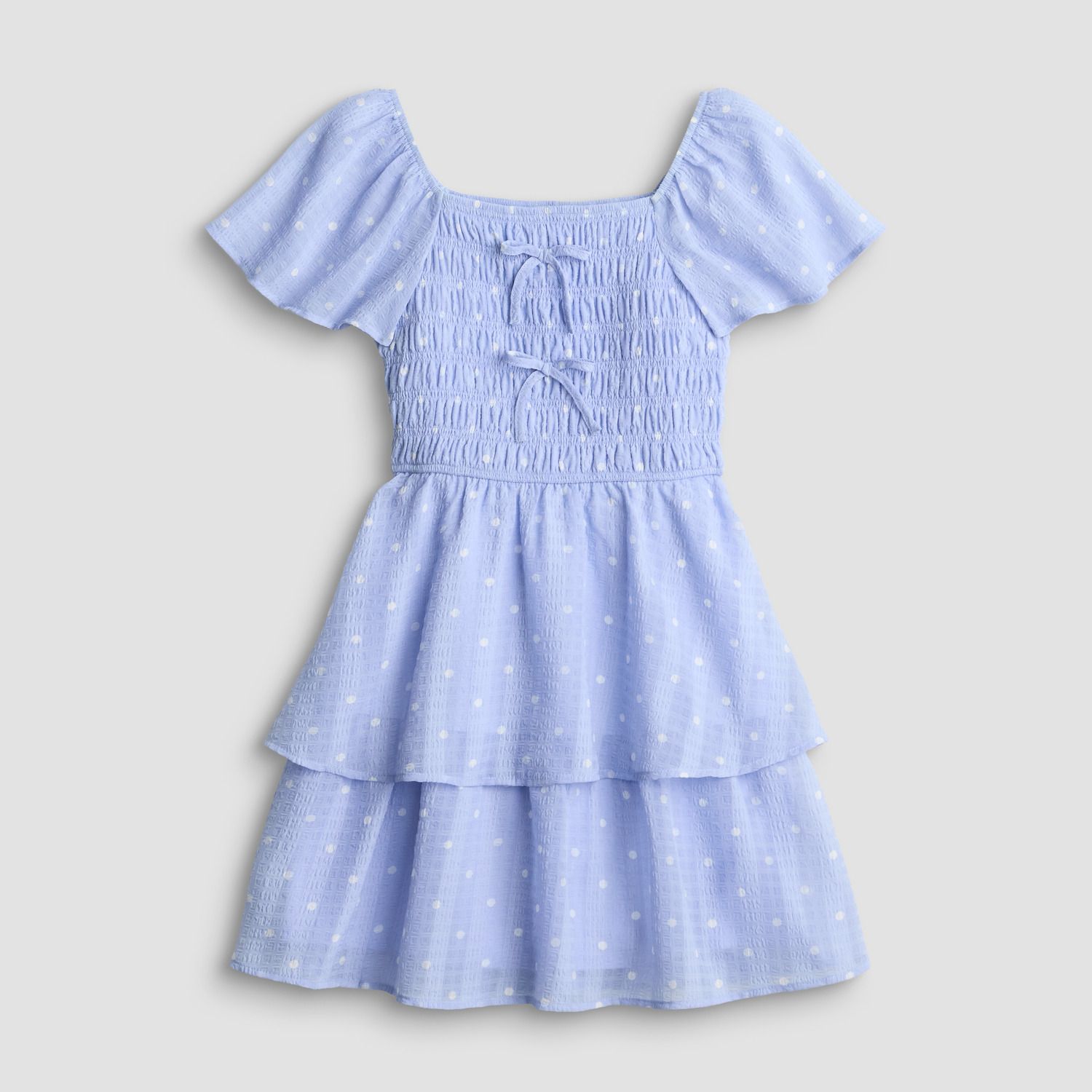 Платье Trixxi Tiered Polka Dot Print Dress для девочек