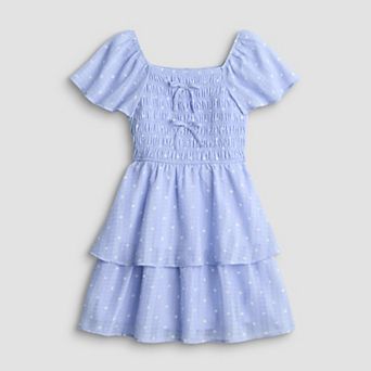 Girls 7-16 Trixxi Tiered Polka Dot Print Dress