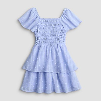 trixxi dress blue Trixxi Blue Sleeveless Cutout Neck Fit Flare Dress Size 9 NWT