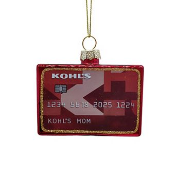 St. Nicholas Square® Kohl's Charge Glass Christmas Ornament